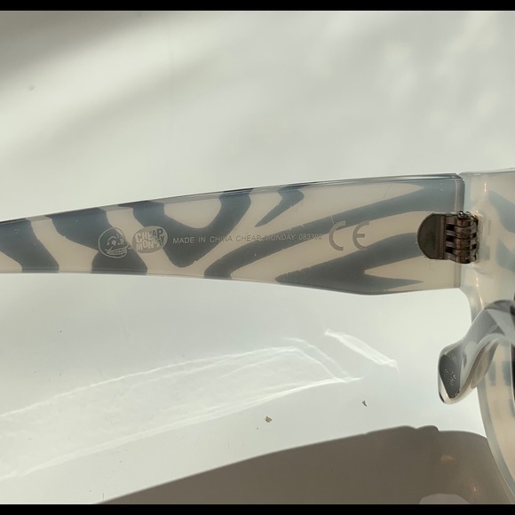 CHEAP MONDAY Vicious Zebra Cats Eye Sunglasses- so cool! - Picture 8 of 9